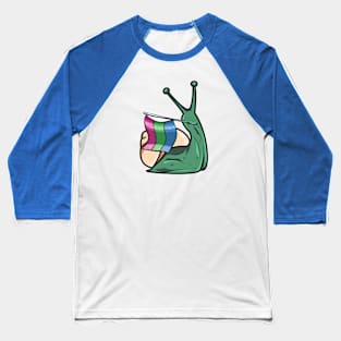 Pride Snail - Polysexual Baseball T-Shirt